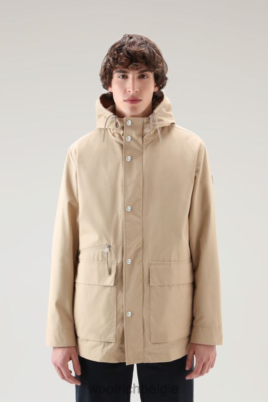3-in-1 bergjas van zacht byrd-katoen met gewatteerd afneembaar vest Woolrich Heren 8TTN0425 strandzand kleding