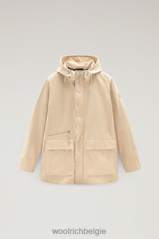 3-in-1 bergjas van zacht byrd-katoen met gewatteerd afneembaar vest Woolrich Heren 8TTN0425 strandzand kleding