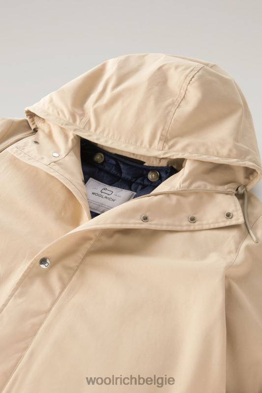 3-in-1 bergjas van zacht byrd-katoen met gewatteerd afneembaar vest Woolrich Heren 8TTN0425 strandzand kleding