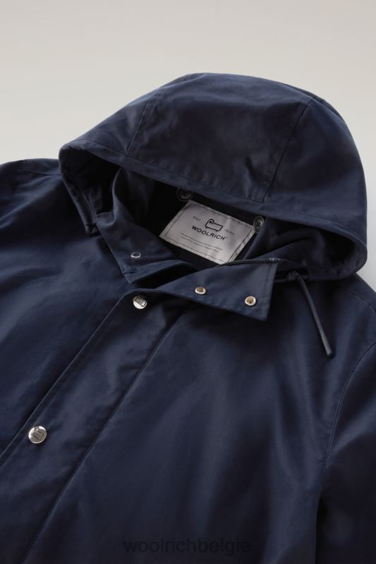 3-in-1 bergjas van zacht byrd-katoen met gewatteerd afneembaar vest Woolrich Heren 8TTN0438 Melton blauw kleding