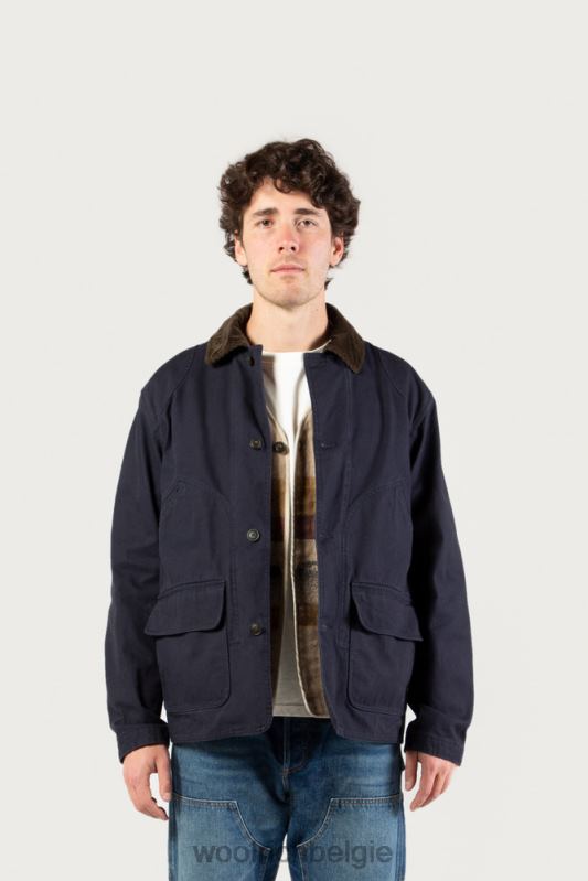 3-in-1 jack van puur katoen one of the day Woolrich Heren 8TTN0619 marine kleding
