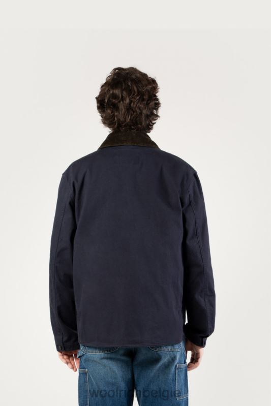 3-in-1 jack van puur katoen one of the day Woolrich Heren 8TTN0619 marine kleding