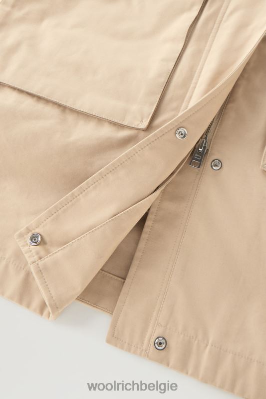 3-in-1 zijlijnparka van zacht byrd-katoen met uitneembaar gewatteerd vest Woolrich vrouwen 8TTN0102 strandzand kleding
