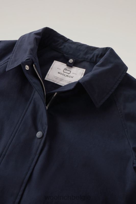3-in-1 zijlijnparka van zacht byrd-katoen met uitneembaar gewatteerd vest Woolrich vrouwen 8TTN0104 Melton blauw kleding