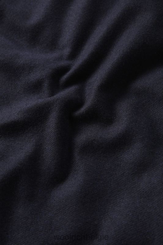Alaskan gewatteerd overshirt van gerecyclede Italiaanse wolmix Woolrich Heren 8TTN0638 Melton blauw kleding