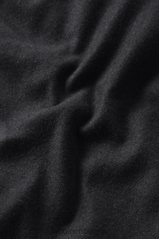 Alaskan gewatteerd overshirt van gerecyclede Italiaanse wolmix Woolrich Heren 8TTN0662 houtskool melange kleding