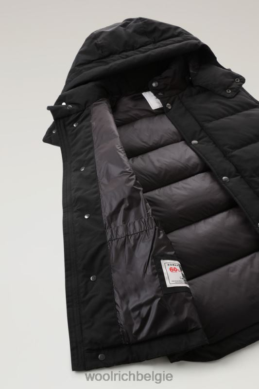 Aleoetenvest met afneembare capuchon Woolrich Heren 8TTN0773 zwart kleding
