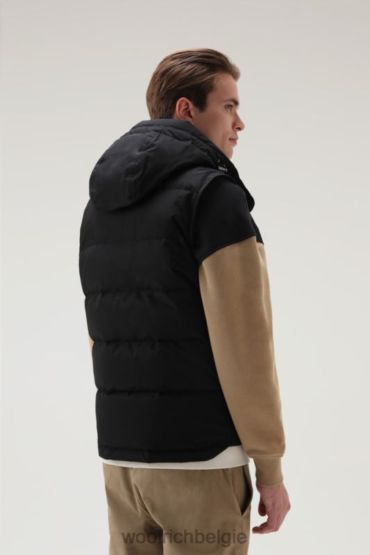 Aleoetenvest met afneembare capuchon Woolrich Heren 8TTN0773 zwart kleding