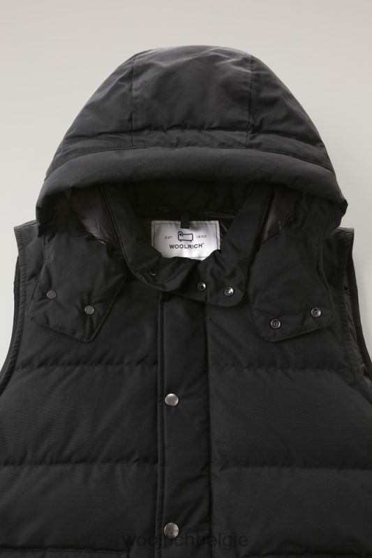 Aleoetenvest met afneembare capuchon Woolrich Heren 8TTN0773 zwart kleding