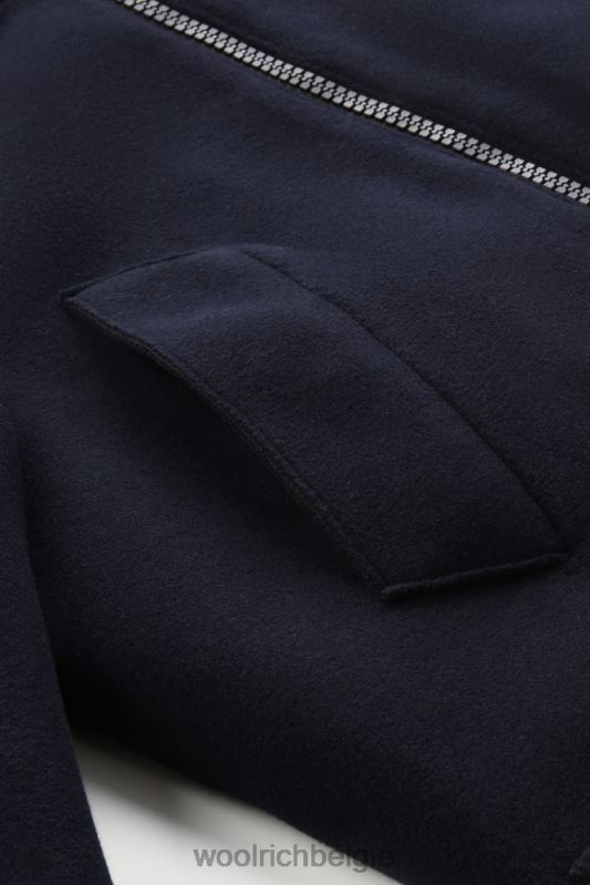 Arctic parka van wolmix Woolrich Heren 8TTN0681 Melton blauw kleding