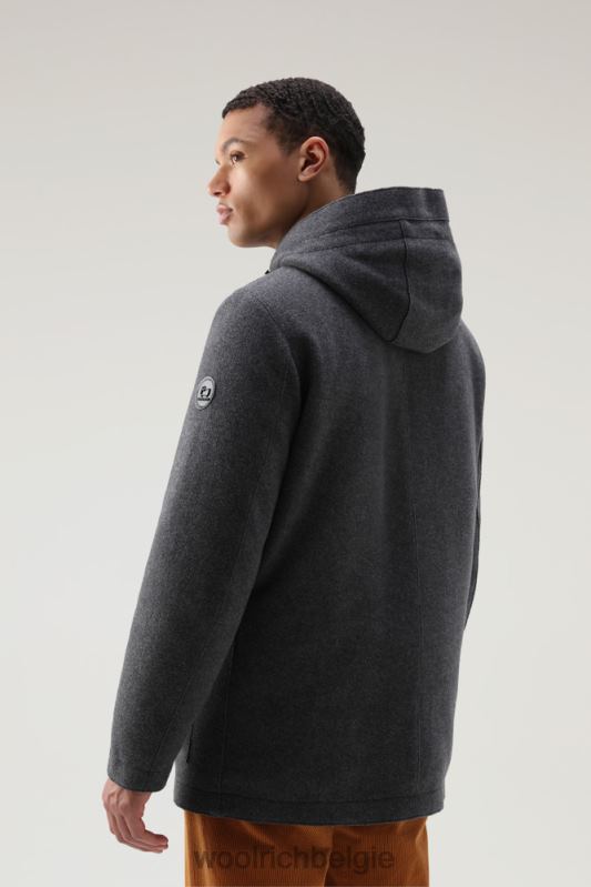 Arctic parka van wolmix Woolrich Heren 8TTN0751 houtskool melange kleding