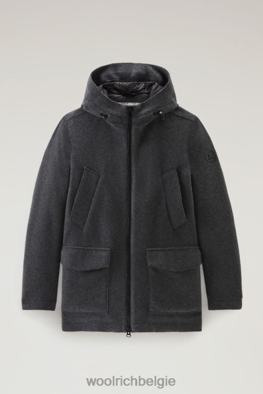 Arctic parka van wolmix Woolrich Heren 8TTN0751 houtskool melange kleding