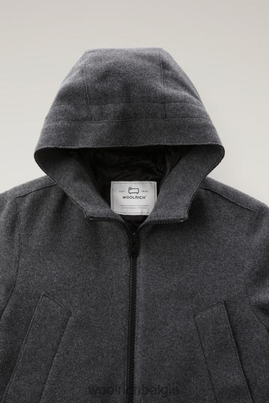 Arctic parka van wolmix Woolrich Heren 8TTN0751 houtskool melange kleding