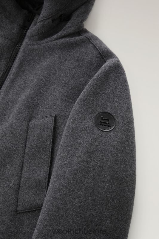 Arctic parka van wolmix Woolrich Heren 8TTN0751 houtskool melange kleding