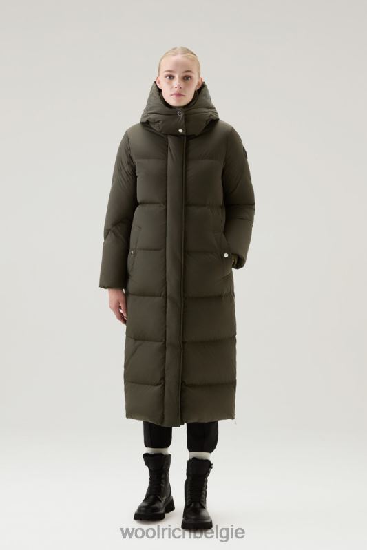 Aurora lange parka Woolrich vrouwen 8TTN0208 donkergroen kleding