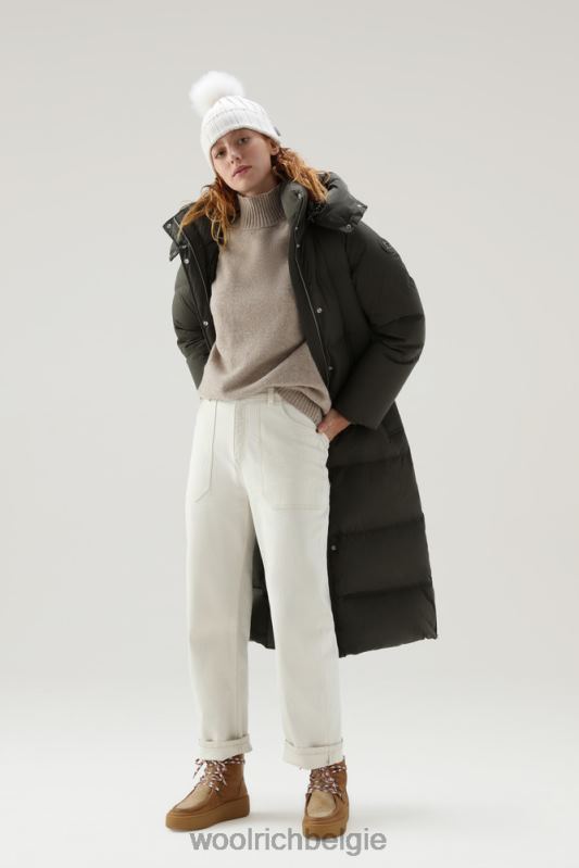 Aurora lange parka Woolrich vrouwen 8TTN0208 donkergroen kleding
