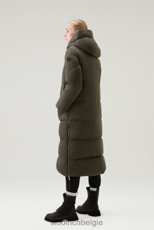 Aurora lange parka Woolrich vrouwen 8TTN0208 donkergroen kleding
