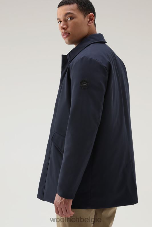 Barrow mac softshell jas Woolrich Heren 8TTN0826 Melton blauw kleding