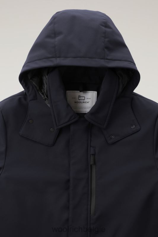 Barrow mac softshell jas Woolrich Heren 8TTN0826 Melton blauw kleding