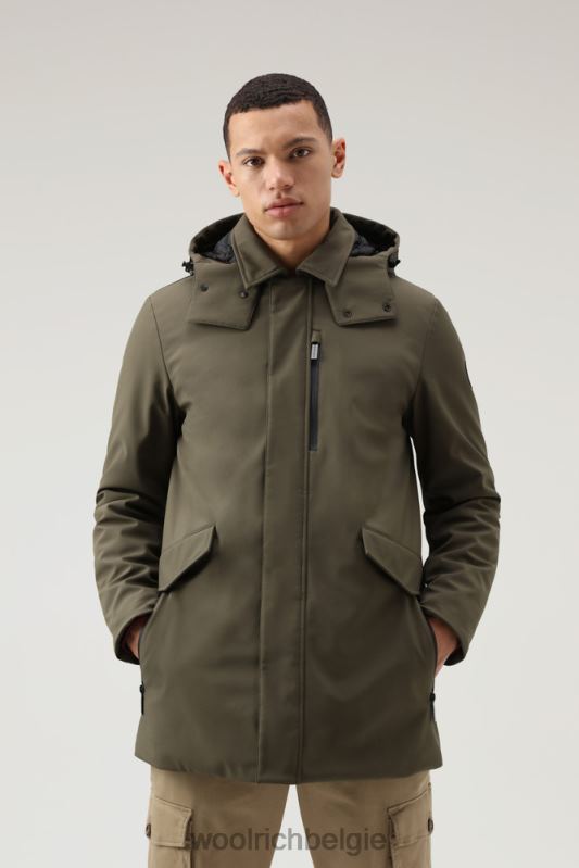 Barrow mac softshell jas Woolrich Heren 8TTN0827 donkergroen kleding