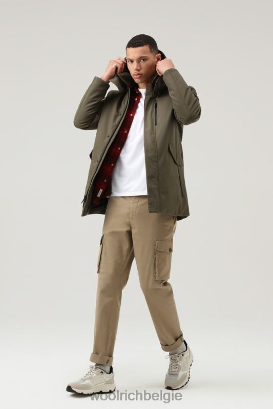 Barrow mac softshell jas Woolrich Heren 8TTN0827 donkergroen kleding