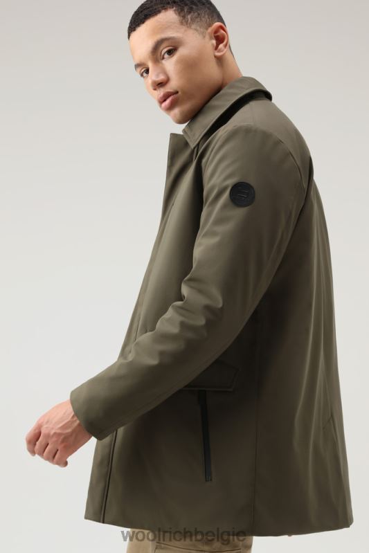 Barrow mac softshell jas Woolrich Heren 8TTN0827 donkergroen kleding
