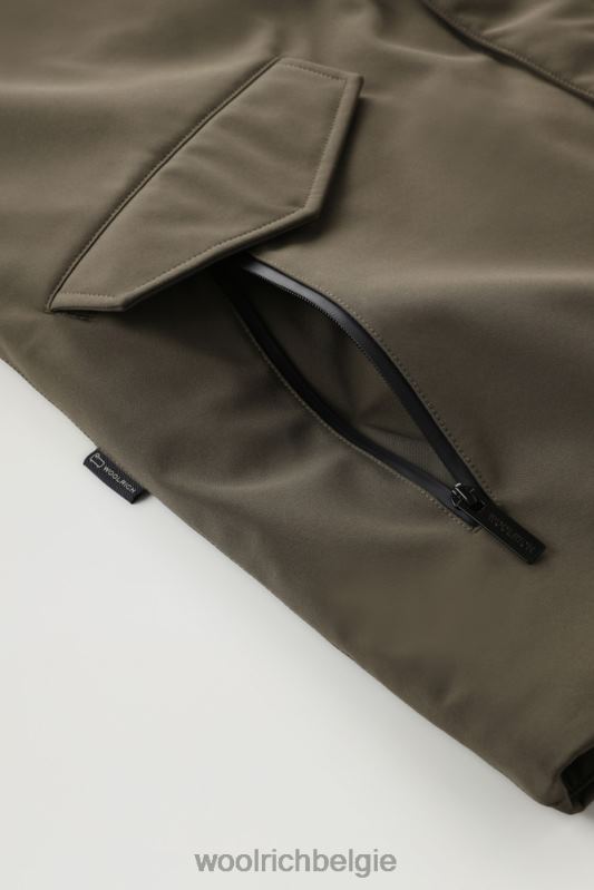 Barrow mac softshell jas Woolrich Heren 8TTN0827 donkergroen kleding