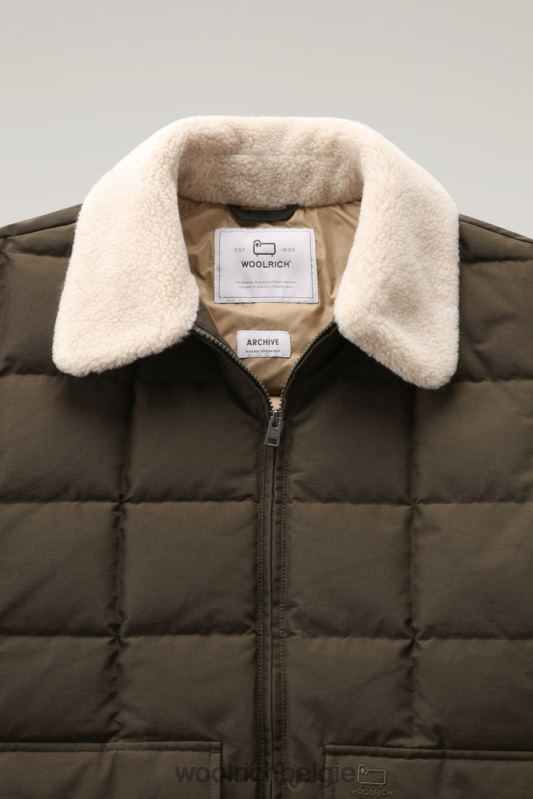 Blizzard Duster gewatteerd jack van Eco Ramar Woolrich Heren 8TTN0657 donkergroen kleding