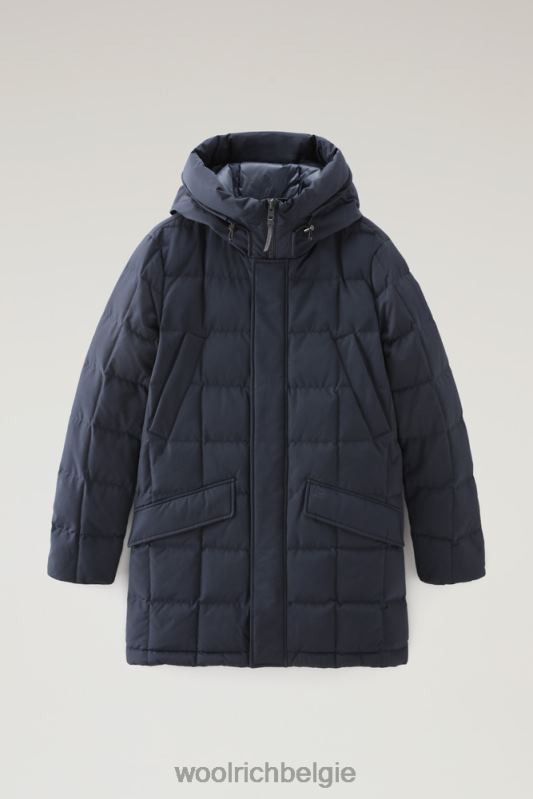 Blizzard gewatteerde parka van ramar-stof Woolrich Heren 8TTN0640 Melton blauw kleding