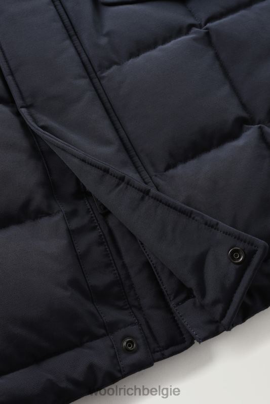 Blizzard gewatteerde parka van ramar-stof Woolrich Heren 8TTN0640 Melton blauw kleding