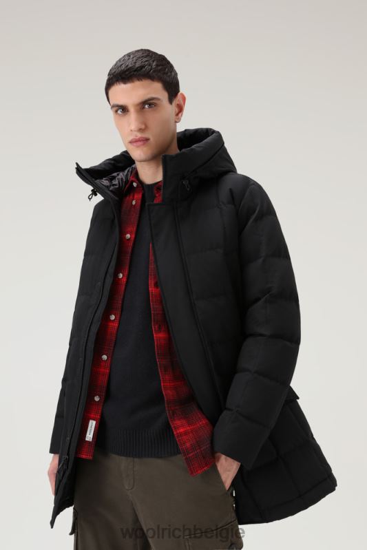 Blizzard gewatteerde parka van ramar-stof Woolrich Heren 8TTN0641 zwart kleding