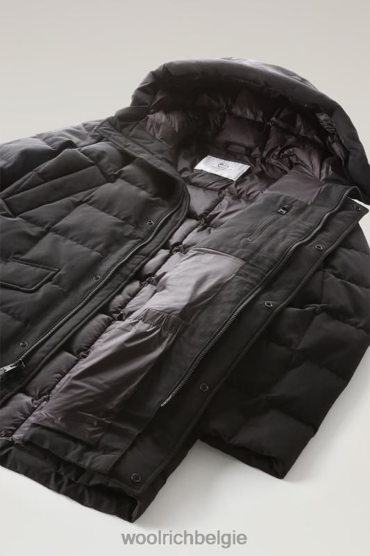 Blizzard gewatteerde parka van ramar-stof Woolrich Heren 8TTN0641 zwart kleding