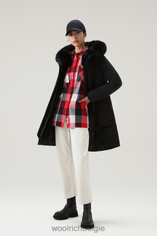 Boyfriend flanellen overhemd met buffelruit Woolrich vrouwen 8TTN0220 meerdere buffels kleding