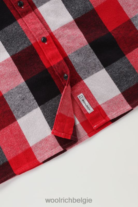 Boyfriend flanellen overhemd met buffelruit Woolrich vrouwen 8TTN0220 meerdere buffels kleding