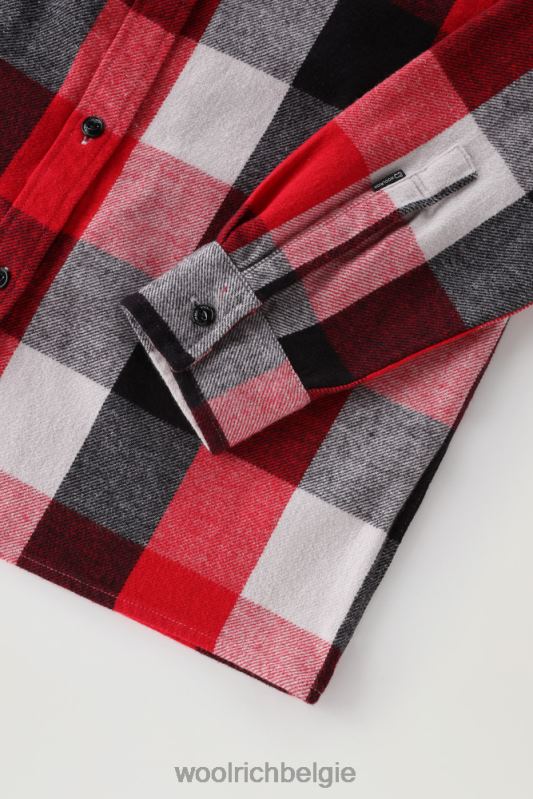 Boyfriend flanellen overhemd met buffelruit Woolrich vrouwen 8TTN0220 meerdere buffels kleding