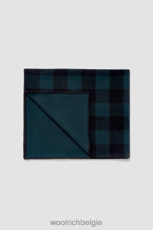 Buffalo geruite deken van zuivere wol gemaakt in Italië Woolrich unisex 8TTN0349 buffel staan accessoires
