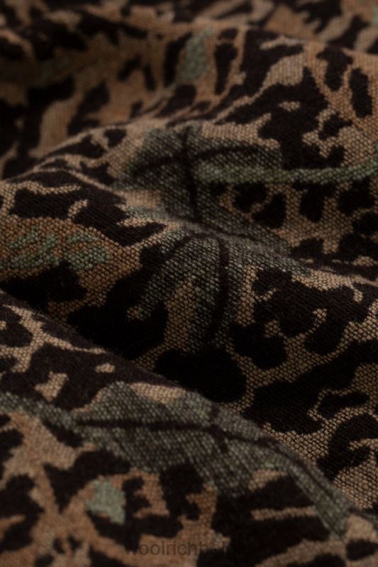 Camo-overshirt van wolmix met sherpavoering - Aime Leon Dore Woolrich Heren 8TTN0772 bruine camouflage kleding