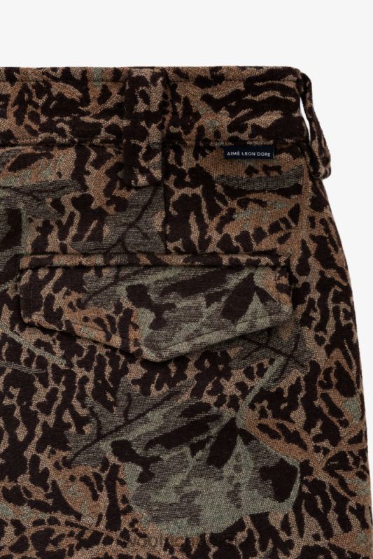 Camobroek van wolmix Aime Leon Dore Woolrich Heren 8TTN0748 bruine camouflage kleding