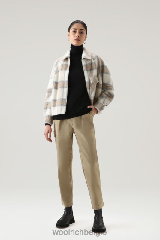 Coltrui van merino scheerwol Woolrich vrouwen 8TTN0219 zwart kleding