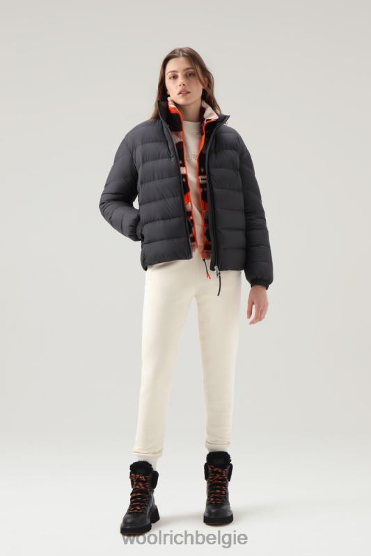 Ellis donsjack van microvezel Woolrich vrouwen 8TTN0296 zwart kleding