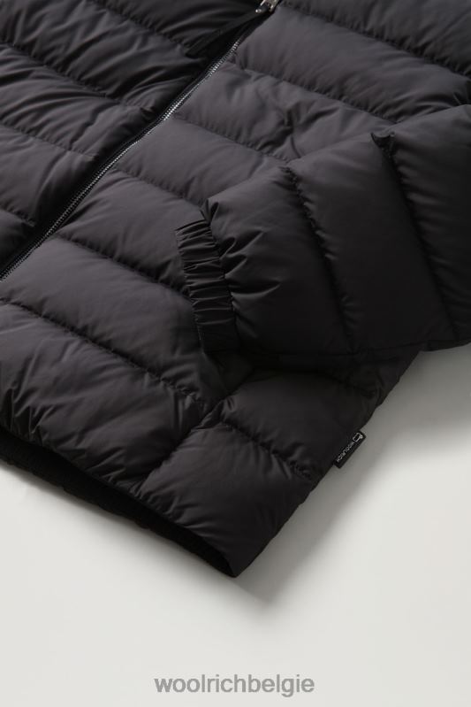 Ellis donsjack van microvezel Woolrich vrouwen 8TTN0296 zwart kleding