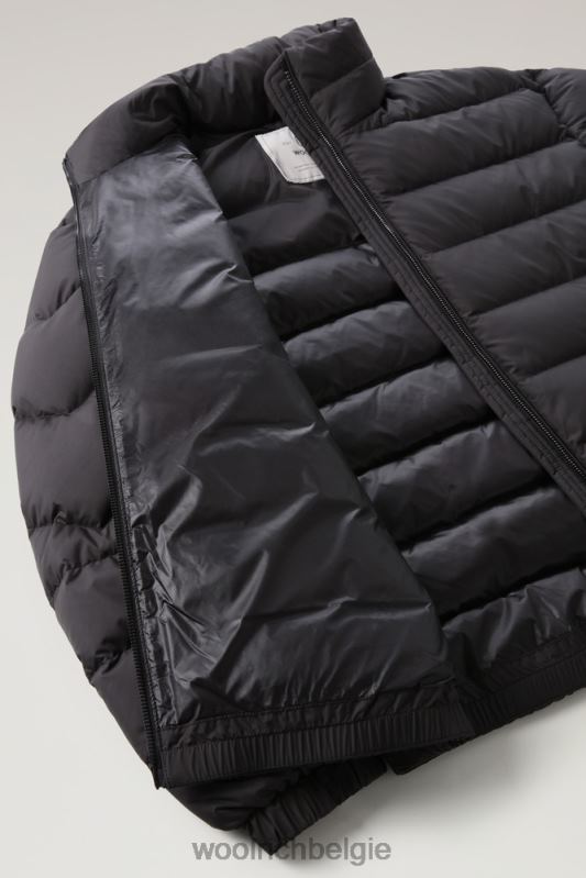 Ellis donsjack van microvezel Woolrich vrouwen 8TTN0296 zwart kleding