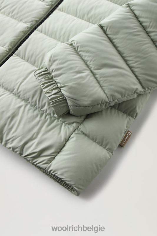 Ellis donsjack van microvezel Woolrich vrouwen 8TTN0310 woestijn salie kleding