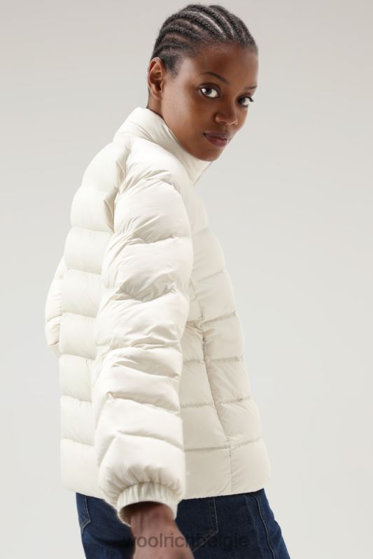Ellis donsjack van microvezel Woolrich vrouwen 8TTN0312 melkachtige crème kleding