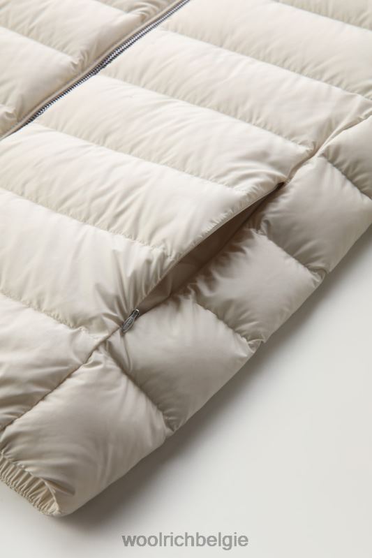 Ellis donsjack van microvezel Woolrich vrouwen 8TTN0312 melkachtige crème kleding