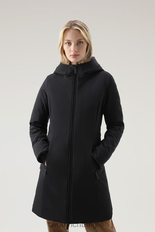 Firth parka van softshell Woolrich vrouwen 8TTN0341 zwart kleding