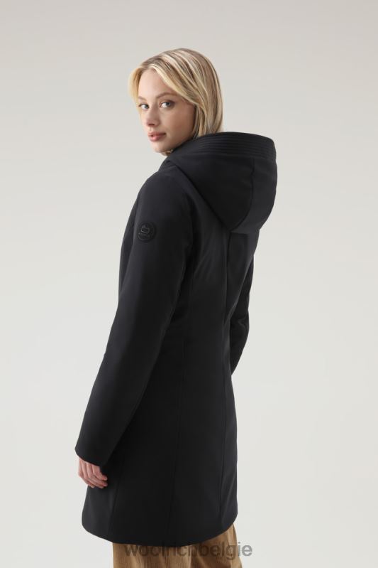 Firth parka van softshell Woolrich vrouwen 8TTN0341 zwart kleding