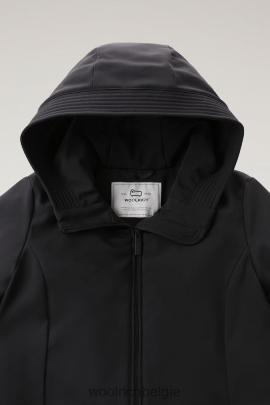 Firth parka van softshell Woolrich vrouwen 8TTN0341 zwart kleding