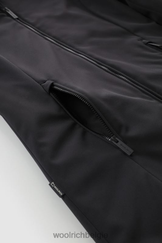 Firth parka van softshell Woolrich vrouwen 8TTN0341 zwart kleding