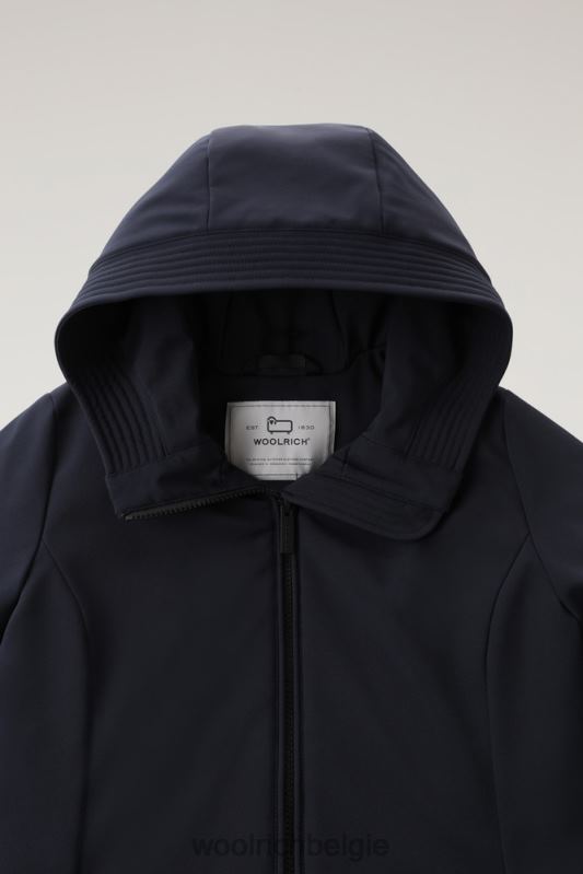 Firth parka van softshell Woolrich vrouwen 8TTN0342 Melton blauw kleding